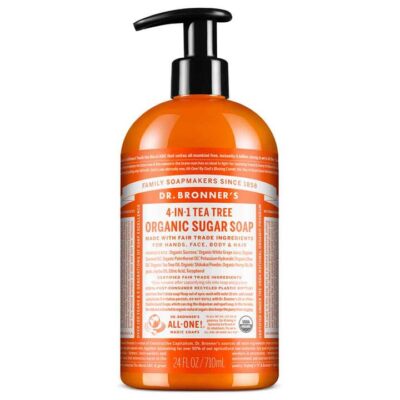 Dr Bronner's 4-in-1 Organic Sugar Soap - Tea Tree 710ml