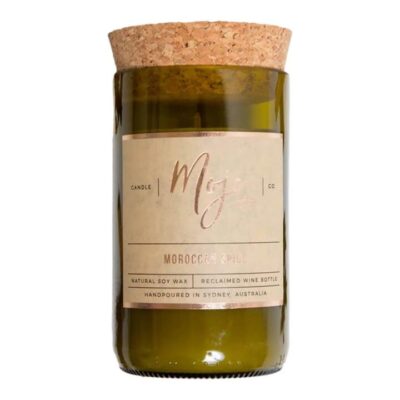 Mojo Candle Co. Reclaimed Wine Bottle Soy Wax Candle - Moroccan Spice 1 Candle