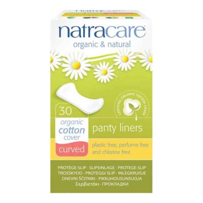 Natracare Organic Panty Liners - Curved 30 Pack
