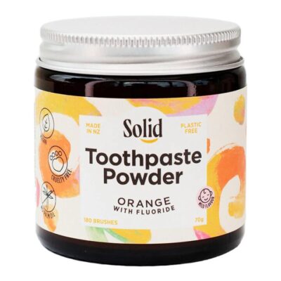 Solid Toothpaste Powder - Orange With Fluoride 70gm