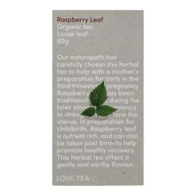 Love Tea Raspberry Leaf Loose Leaf Tea 50g