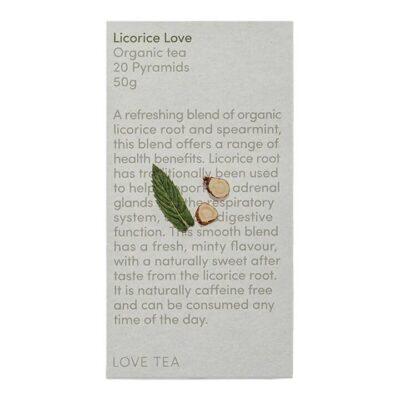 Love Tea Licorice Love Pyramid Tea Bags 20 Tea Bags