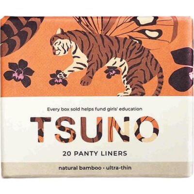 Tsuno Natural Bamboo Pads - Panty Liners 20 Pack