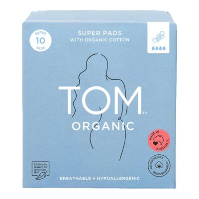 Tom Organic Super Pads 10 Pack
