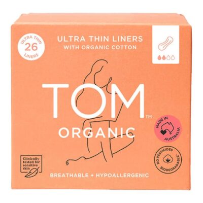 Tom Organic Ultra Thin Liners 26 Pack