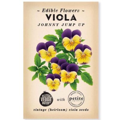 The Little Veggie Patch Co Edible Flowers Viola Heirloom Seeds 1 Pack