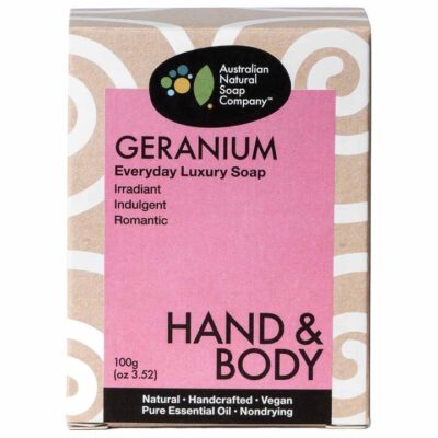 Australian Natural Soap Company Hand & Body Soap - Geranium 100g