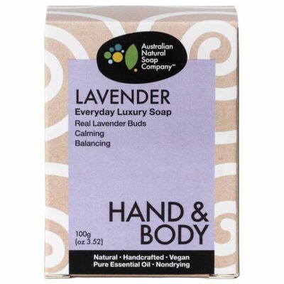 Australian Natural Soap Company Hand & Body Soap - Lavender 100g
