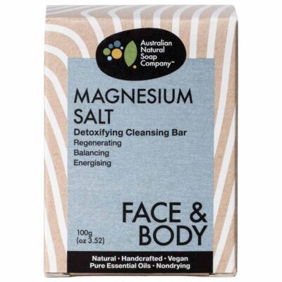 Australian Natural Soap Company Detoxifying Cleansing Bar - Magnesium Salt 100g