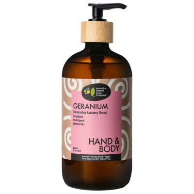 Australian Natural Soap Company Hand & Body Wash - Geranium 500ml