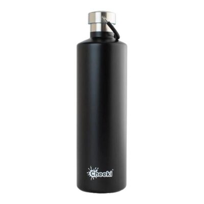 Cheeki Insulated Classic Bottle - 1l Matte Black