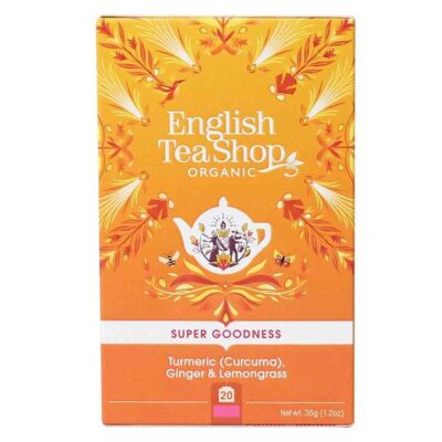 English Tea Shop Super Goodness Turmeric, Ginger & Lemongrass Tea 20 Tea Bags
