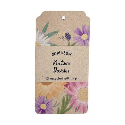 Sow N Sow Gift Tag - Native Daisies 10 Pack