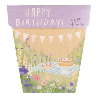 Sow N Sow Gift Of Seeds - Happy Birthday Picnic 1 Card