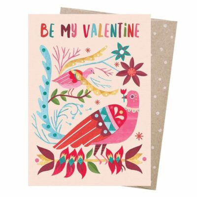 Earth Greetings Blank Card - Lyrebirds Valentine 1 Card