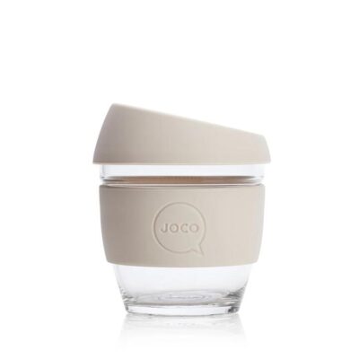 Joco Cup Reusable Glass Cup Sandstone 8oz