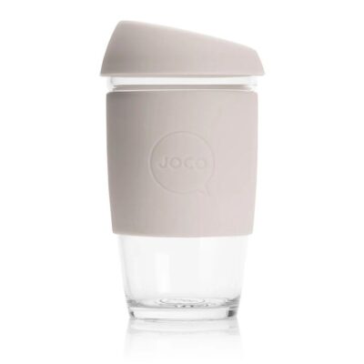 Joco Cup Reusable Glass Cup Sandstone 16oz
