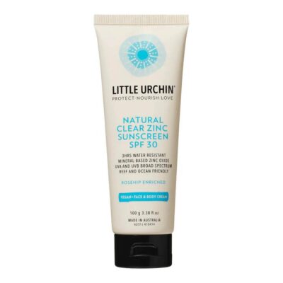 Little Urchin Natural Clear Zinc Sunscreen Spf 30 100g