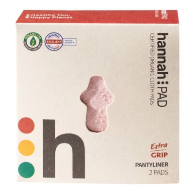 Hannah Reusable Cloth Pad - Extra Grip Small 2 Pads