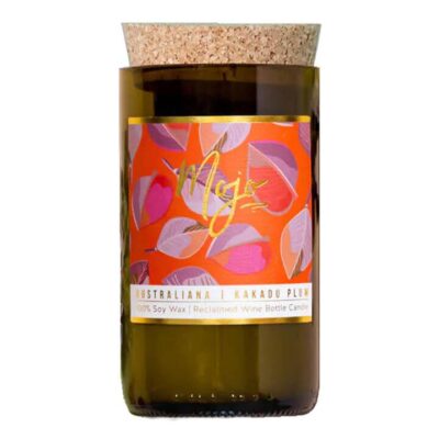 Mojo Candle Co. Australiana Reclaimed Wine Bottle Soy Wax Candle - Kakadu Plum 1 Candle