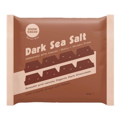 Chow Cacao Dark Chocolate Block - Sea Salt 60g