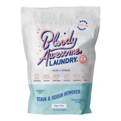 Downunder Wash Co. Bloody Awesome Stain & Odour Remover Powder - Fragrance Free 400g