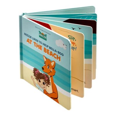 Mizzie The Kangaroo 'At The Beach' Interactive Baby Book 1 Book