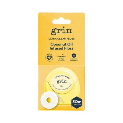 Grin Ultra Clean Coconut Oil Infused Floss 30m + Refill