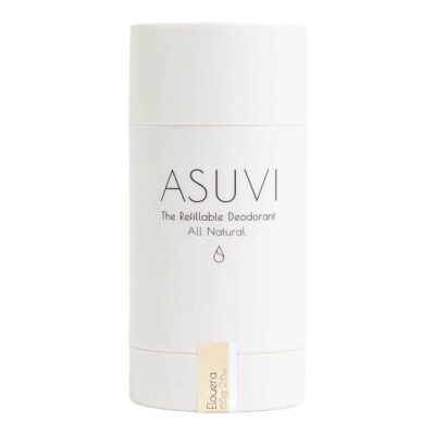 Asuvi The Refillable Deodorant - Elouera White Reusable Tube 65g