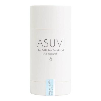 Asuvi The Refillable Deodorant - Aqua + Earth Black Reusable Tube 65g