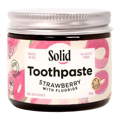 Solid Toothpaste - Strawberry With Fluoride 95g