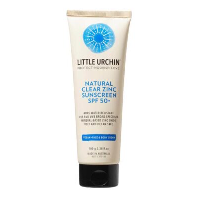 Little Urchin Natural Clear Zinc Sunscreen Spf 50+ 100ml