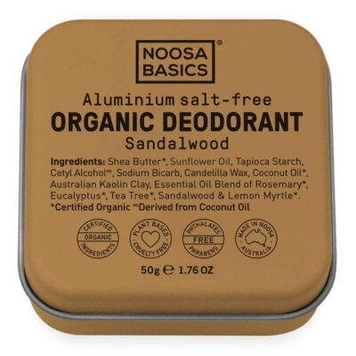 Noosa Basics Deodorant Cream Tin - Sandalwood 50g