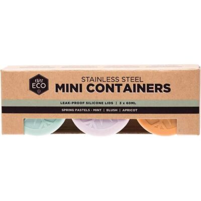 Ever Eco Stainless Steel Mini Containers 3 Pack