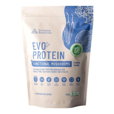 Evolution Botanicals Evo Protein + Functional Mushrooms - Creamy Vanilla 450g