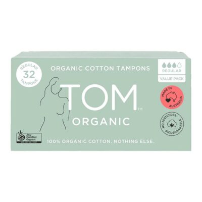 Tom Organic Regular Tampons 32 Pack