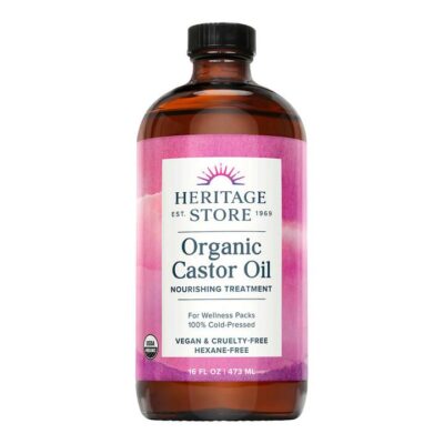 Heritage Store Organic Castor Oil 473ml