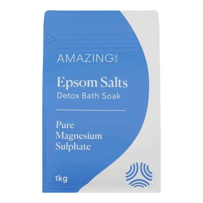 Amazing Oils Epsom Salts Detox Bath Soak - Pure Magnesium Sulphate 3kg