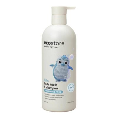 Ecostore Baby Body Wash & Shampoo - Fragrance Free 535ml