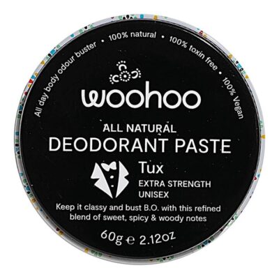 Woohoo All Natural Deodorant Paste Tin - Tux Tux 60g