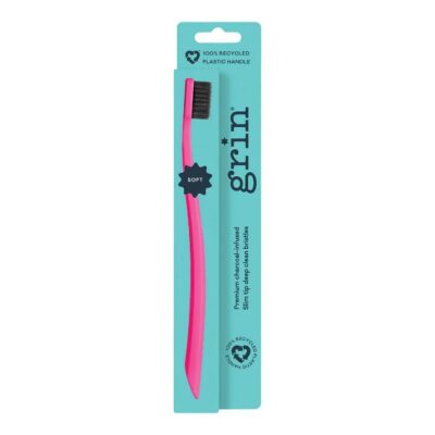 Grin 100% Recycled Charcoal-infused Toothbrush - Soft 1 Toothbrush