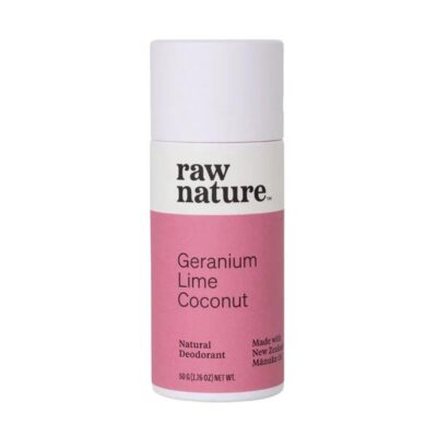 Raw Nature Natural Deodorant - Geranium & Lime 50g