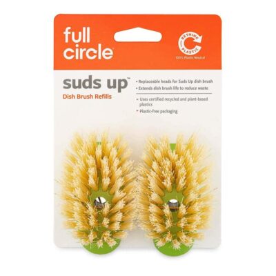 Full Circle Suds Up Dish Brush Refill Refill 2 Pack