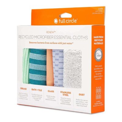 Full Circle Renew Essentials Microfibre Cloths Stripe Set 5 Pack