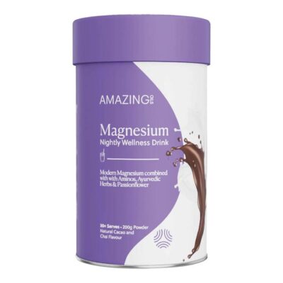 Amazing Oils Magnesium Nightly Wellness Drink - Cacao & Chai 200g