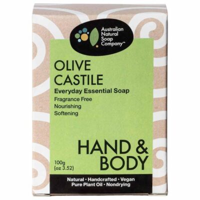 Australian Natural Soap Company Hand & Body Soap - Olive Castile 100g