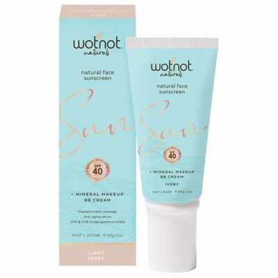 Wotnot Natural Face Sunscreen Spf 40 Bbcream Nude 60g
