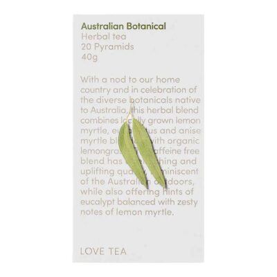 Love Tea Australian Botanical Pyramid Tea Bags 20 Tea Bags