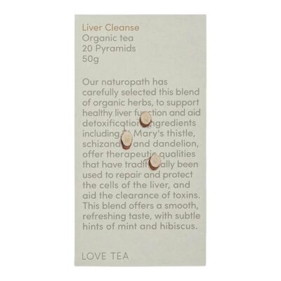 Love Tea Liver Cleanse Pyramid Tea Bags 20 Tea Bags