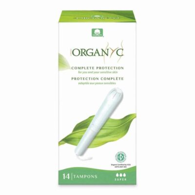 Organyc Cardboard Applicator Tampons - Super 14 Tampons